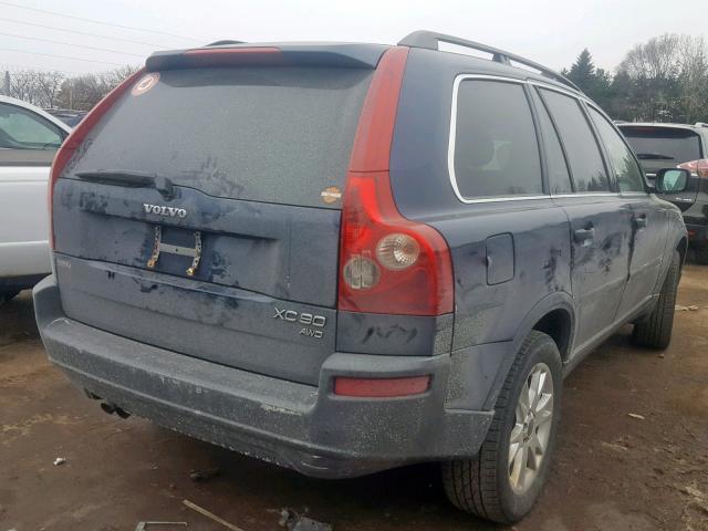 YV1CZ59H341062429 - 2004 VOLVO XC90 BLUE photo 4