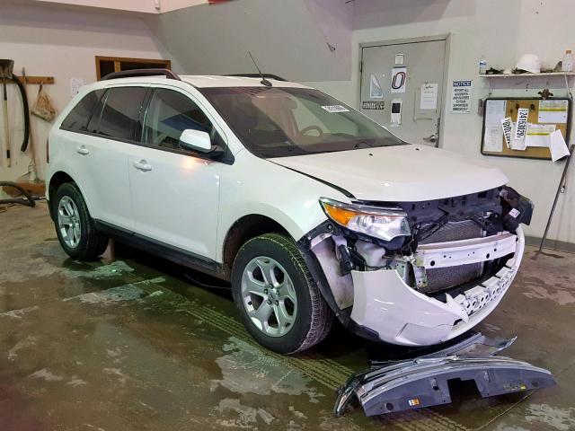 2FMDK4JC3EBA12706 - 2014 FORD EDGE SEL WHITE photo 1