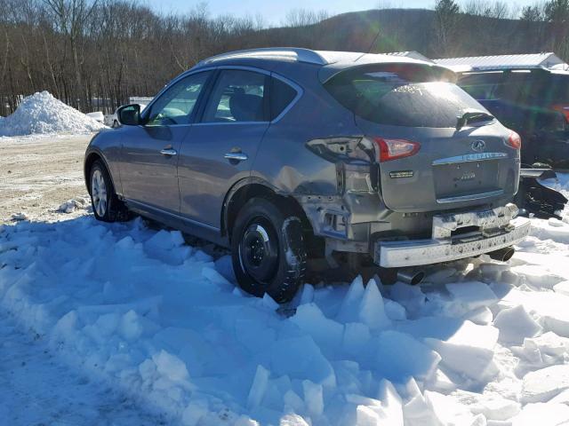 JN1AJ0HR8AM753728 - 2010 INFINITI EX35 BASE GRAY photo 3