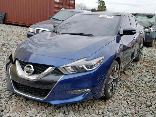 1N4AA6AP9GC414330 - 2016 NISSAN MAXIMA 3.5 BLUE photo 2