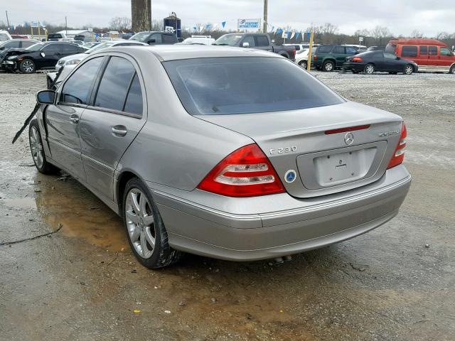 WDBRF40J83F373048 - 2003 MERCEDES-BENZ C 230K SPO SILVER photo 3