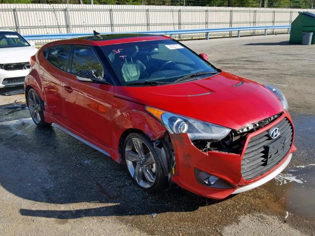 KMHTC6AE9FU236127 - 2015 HYUNDAI VELOSTER T RED photo 1