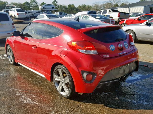 KMHTC6AE9FU236127 - 2015 HYUNDAI VELOSTER T RED photo 3