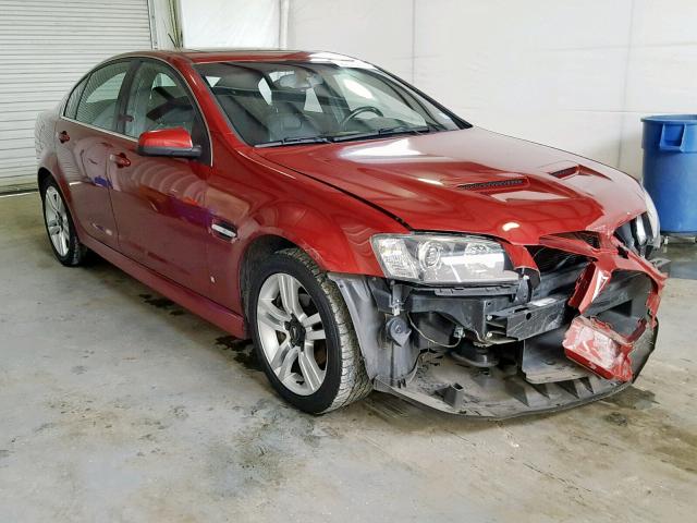 6G2ER57749L233166 - 2009 PONTIAC G8 RED photo 1