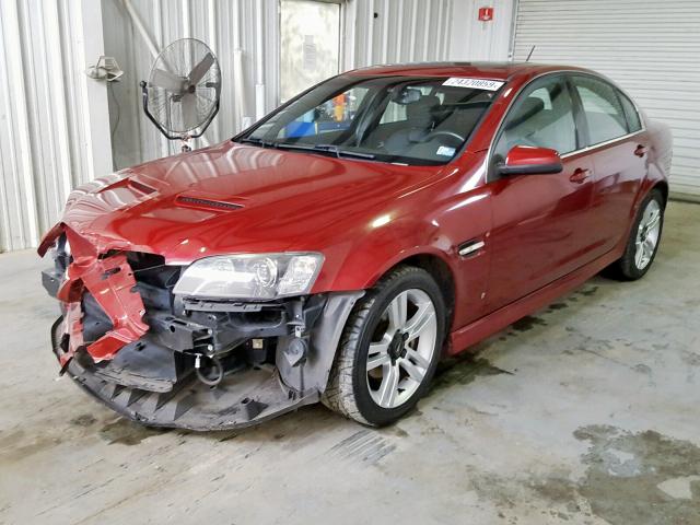 6G2ER57749L233166 - 2009 PONTIAC G8 RED photo 2