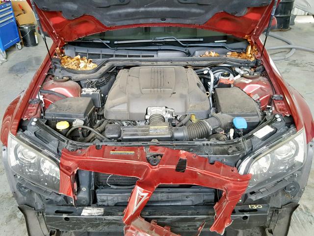 6G2ER57749L233166 - 2009 PONTIAC G8 RED photo 7