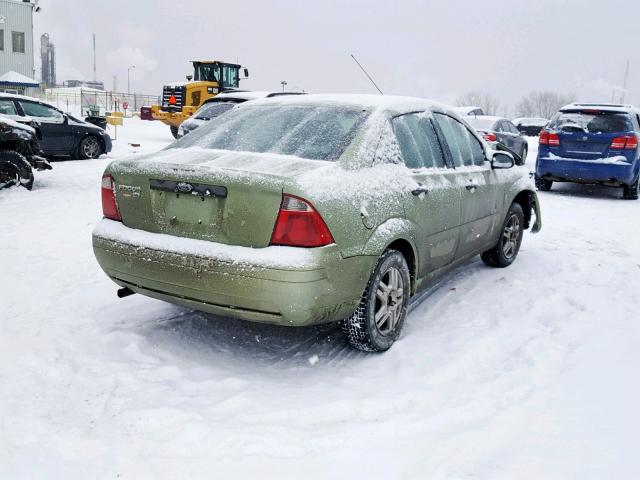 1FAFP34N37W116089 - 2007 FORD FOCUS ZX4 GREEN photo 4