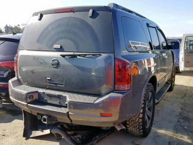 5N1AA0ND6CN615152 - 2012 NISSAN ARMADA SV CHARCOAL photo 4