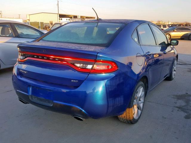 1C3CDFBA7DD342333 - 2013 DODGE DART SXT BLUE photo 4