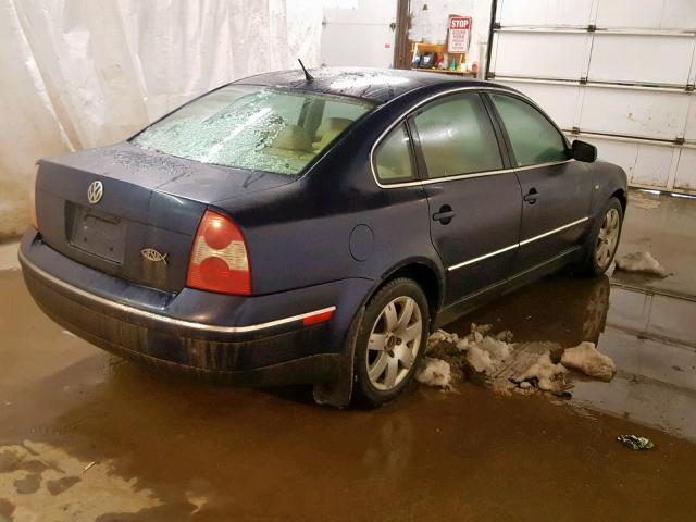 WVWRH63B41P190944 - 2001 VOLKSWAGEN PASSAT GLX 蓝色 照片 4