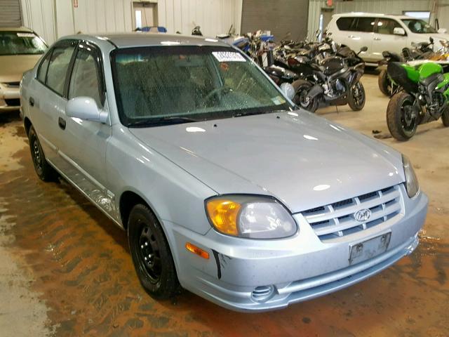 KMHCG45C04U560243 - 2004 HYUNDAI ACCENT GL BLUE photo 1