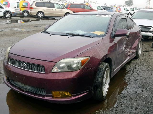 JTKDE167170193503 - 2007 TOYOTA SCION TC ბურგუნდია ფოტო 2