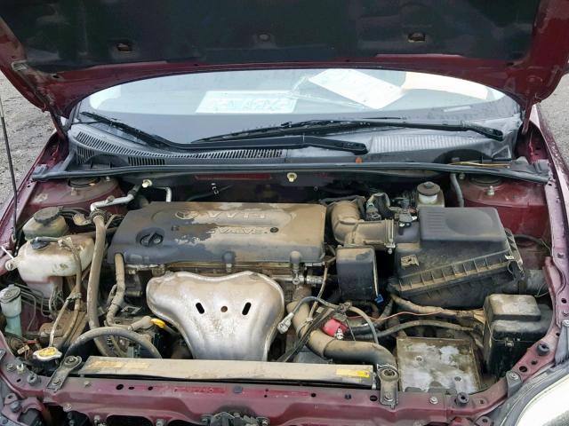 JTKDE167170193503 - 2007 TOYOTA SCION TC ბურგუნდია ფოტო 7