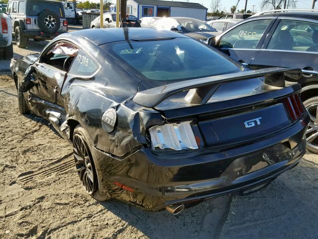 1FA6P8CFXG5225758 - 2016 FORD MUSTANG GT BLACK photo 3