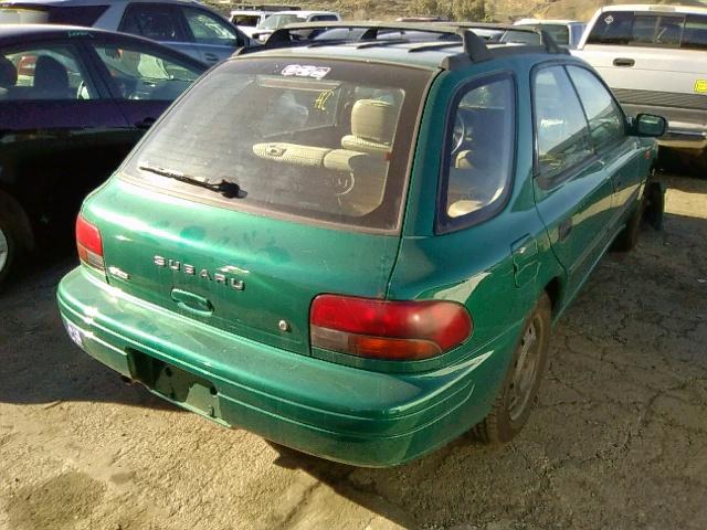 JF1GF4353WH810220 - 1998 SUBARU IMPREZA L GREEN photo 4