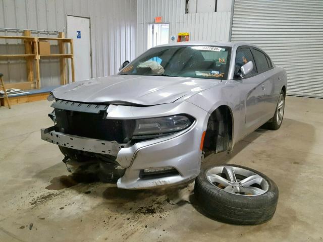 2C3CDXHG6FH721685 - 2015 DODGE CHARGER SX SILVER photo 2