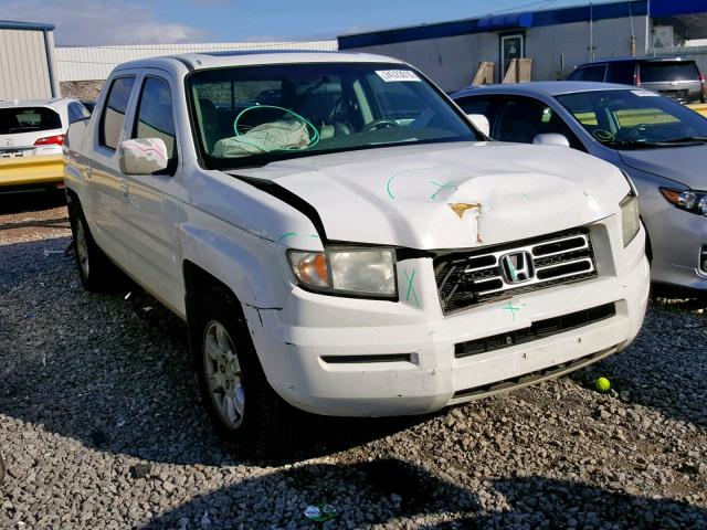 2HJYK16506H535416 - 2006 HONDA RIDGELINE WHITE photo 1