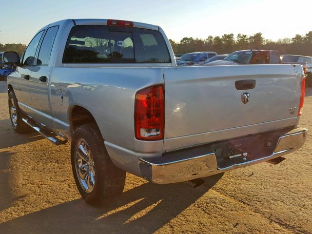 1D7HA18NX5S267640 - 2005 DODGE RAM 1500 S SILVER photo 3