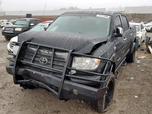 5TBEV58188S481280 - 2008 TOYOTA TUNDRA CRE BLACK photo 2