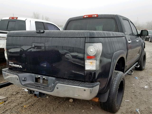 5TBEV58188S481280 - 2008 TOYOTA TUNDRA CRE BLACK photo 4