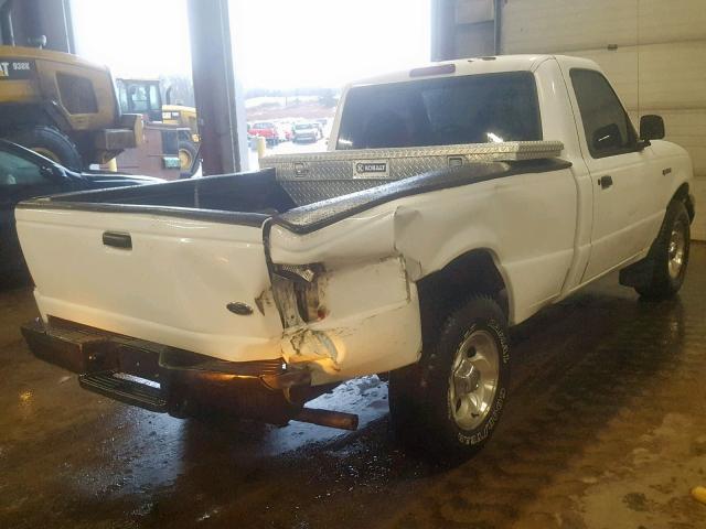 1FTYR10U03PA37157 - 2003 FORD RANGER WHITE photo 4