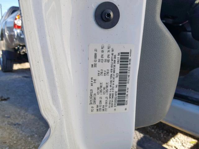 3D7KS28D66G140702 - 2006 DODGE RAM 2500 S WHITE photo 10