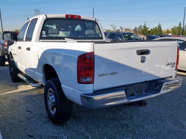 3D7KS28D66G140702 - 2006 DODGE RAM 2500 S WHITE photo 3