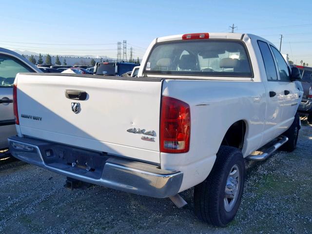 3D7KS28D66G140702 - 2006 DODGE RAM 2500 S WHITE photo 4