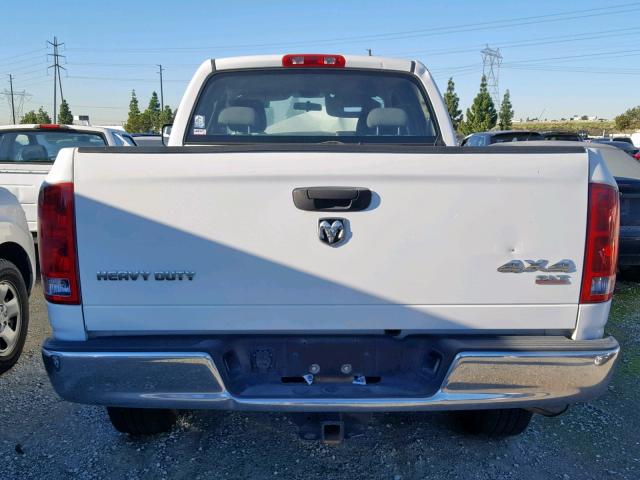 3D7KS28D66G140702 - 2006 DODGE RAM 2500 S WHITE photo 9