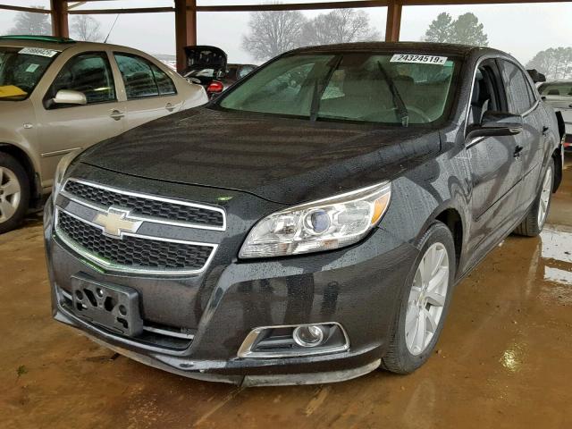 1G11E5SA5DF350034 - 2013 CHEVROLET MALIBU 2LT BLACK photo 2