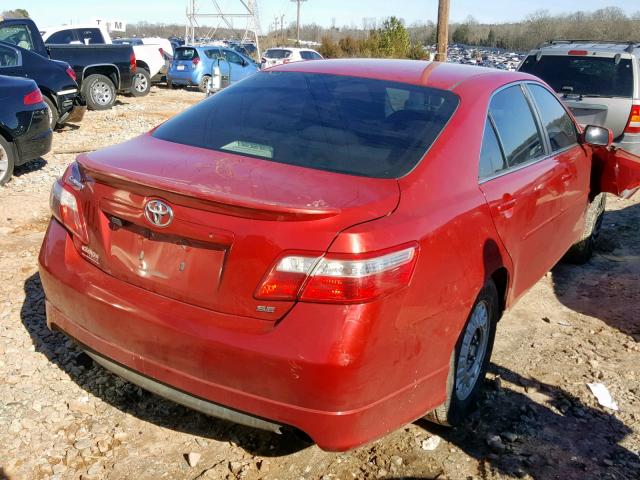 4T1BE46K67U007012 - 2007 TOYOTA CAMRY NEW RED photo 4