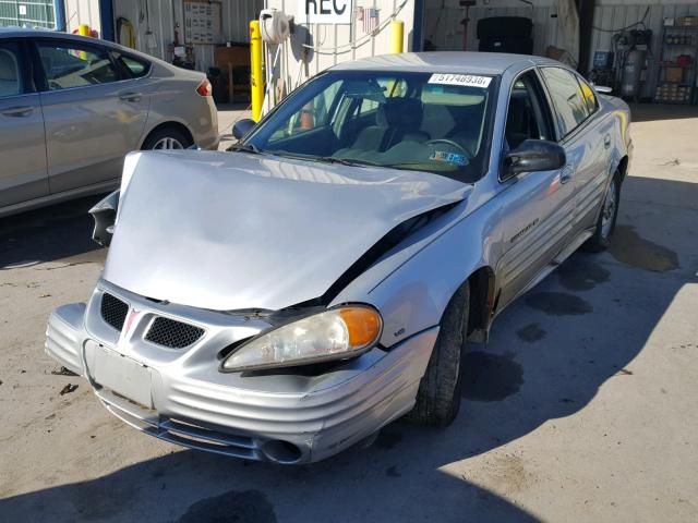 1G2NF52E51C237758 - 2001 PONTIAC GRAND AM S SILVER photo 2