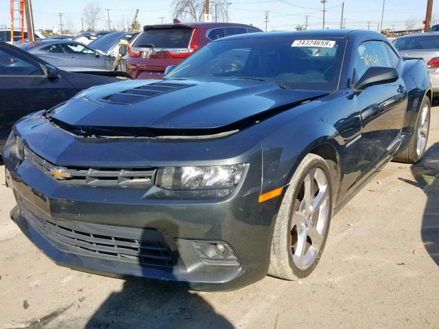 2G1FJ1EWXF9139084 - 2015 CHEVROLET CAMARO 2SS BLACK photo 2