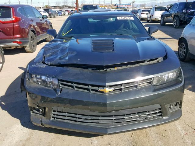 2G1FJ1EWXF9139084 - 2015 CHEVROLET CAMARO 2SS BLACK photo 9