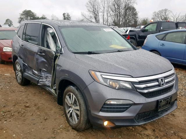 5FNYF6H74HB069728 - 2017 HONDA PILOT EXLN GRAY photo 1