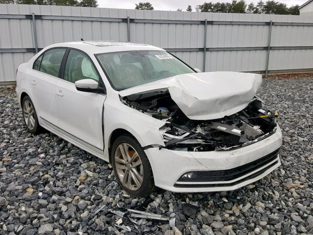 3VWL17AJ8HM225668 - 2017 VOLKSWAGEN JETTA SEL WHITE photo 1