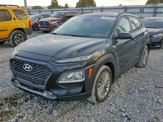 KM8K62AA2JU177584 - 2018 HYUNDAI KONA SEL BLACK photo 2