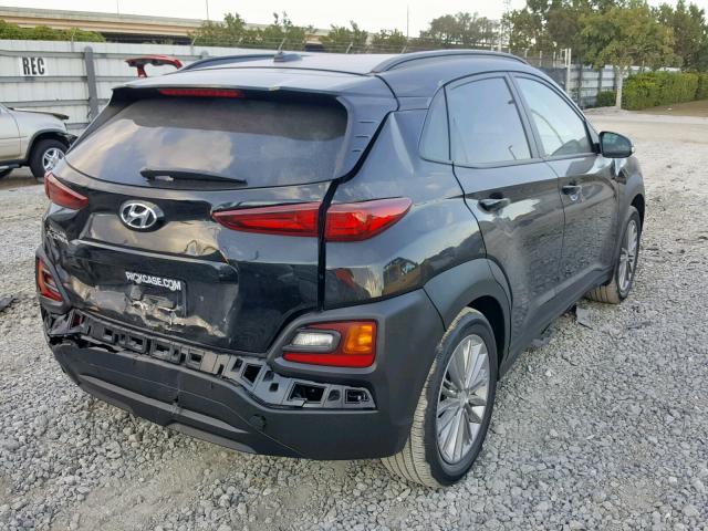 KM8K62AA2JU177584 - 2018 HYUNDAI KONA SEL BLACK photo 4