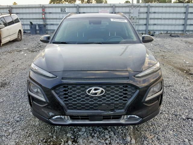 KM8K62AA2JU177584 - 2018 HYUNDAI KONA SEL BLACK photo 9