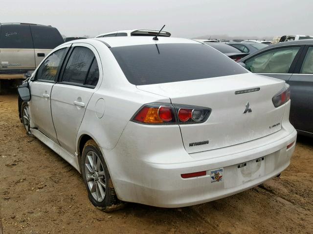 JA32U2FU4GU001950 - 2016 MITSUBISHI LANCER ES WHITE photo 3