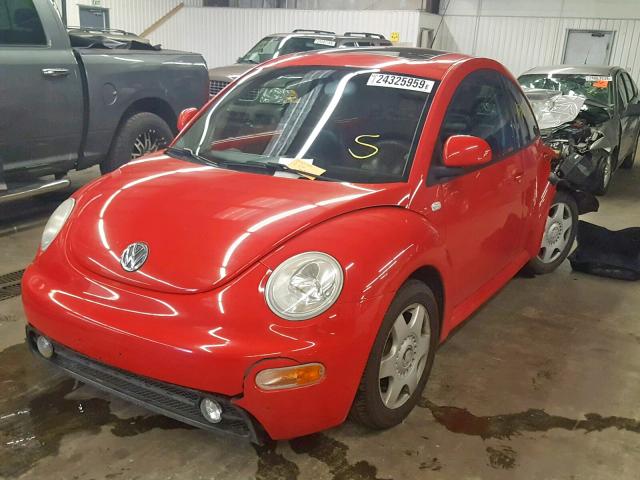 3VWCA21C4YM416962 - 2000 VOLKSWAGEN NEW BEETLE Qırmızı foto 2