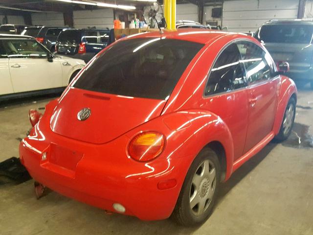 3VWCA21C4YM416962 - 2000 VOLKSWAGEN NEW BEETLE Qırmızı foto 4