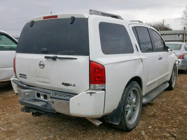 5N1AA08A44N705399 - 2004 NISSAN ARMADA SE WHITE photo 4