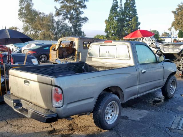 4TANL42N9TZ114636 - 1996 TOYOTA TACOMA GRAY photo 4