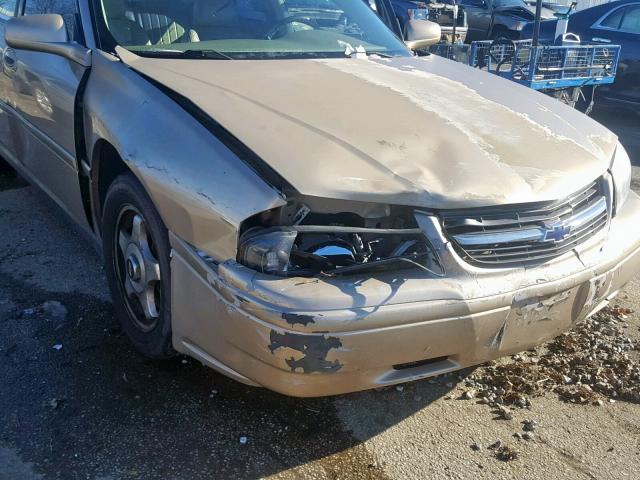 2G1WF52E749438209 - 2004 CHEVROLET IMPALA GOLD photo 10