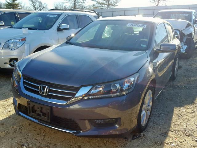 1HGCR2F75EA154175 - 2014 HONDA ACCORD EX GRAY photo 2