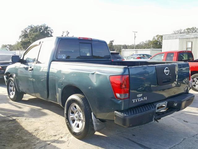 1N6AA06A44N518376 - 2004 NISSAN TITAN XE GREEN photo 3