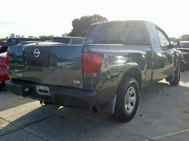 1N6AA06A44N518376 - 2004 NISSAN TITAN XE GREEN photo 4