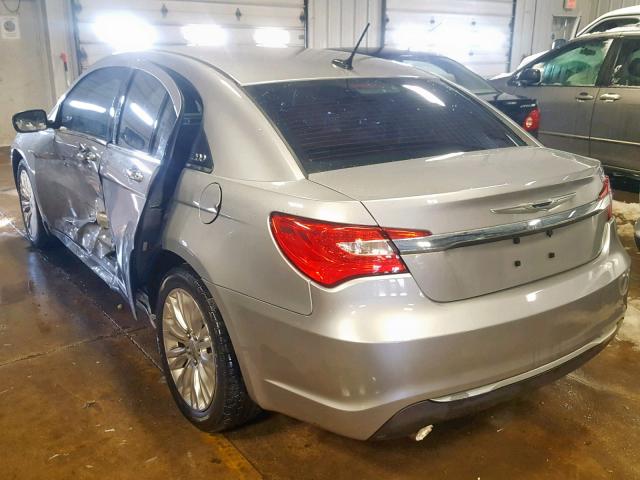 1C3CCBCG4DN739104 - 2013 CHRYSLER 200 LIMITE GRAY photo 3