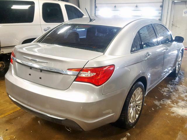 1C3CCBCG4DN739104 - 2013 CHRYSLER 200 LIMITE GRAY photo 4